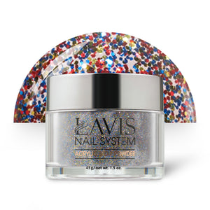 Lavis Acrylic Powder - 102 Kaleidoscope by LAVIS NAILS sold by DTK Nail Supply