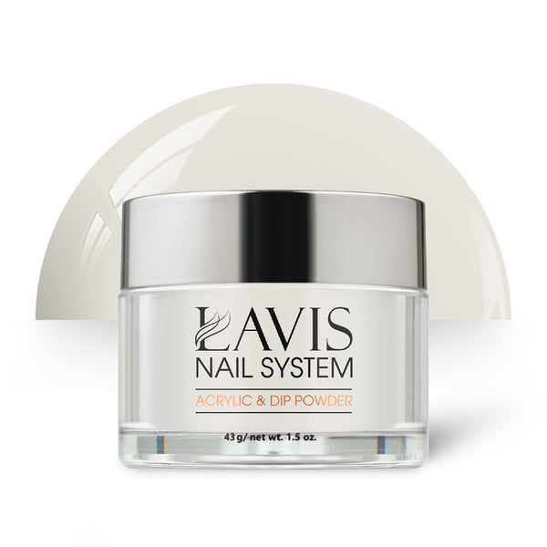 Lavis Acrylic Powder - 109 Lotus Petal - White Colors by LAVIS NAILS sold by DTK Nail Supply