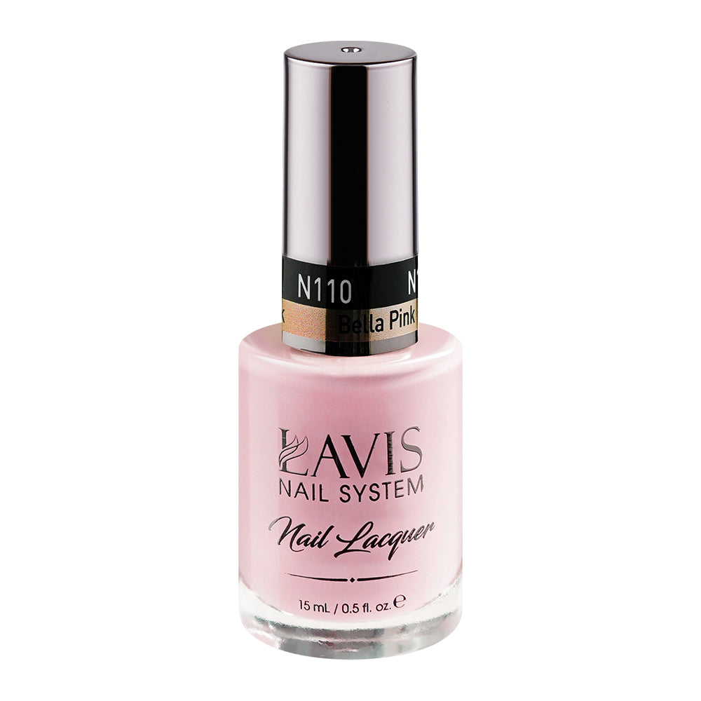 LAVIS Nail Lacquer - 110 Bella Pink - 0.5oz by LAVIS NAILS sold by DTK Nail Supply