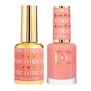  DND DC Gel Nail Polish Duo - 111 Coral Colors - Sweet Yam by DND DC sold by DTK Nail Supply