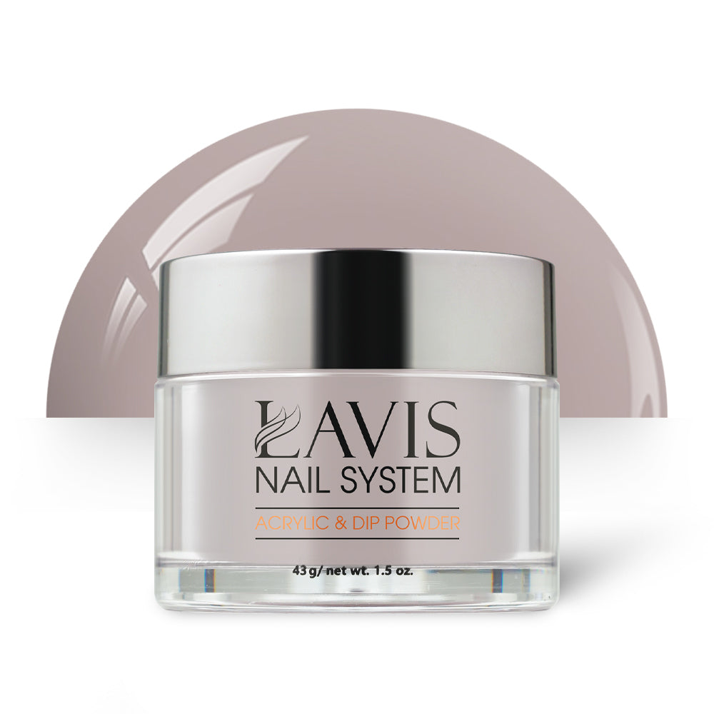 Lavis Acrylic Powder - 112 Oyster Shell - Gray Colors by LAVIS NAILS sold by DTK Nail Supply