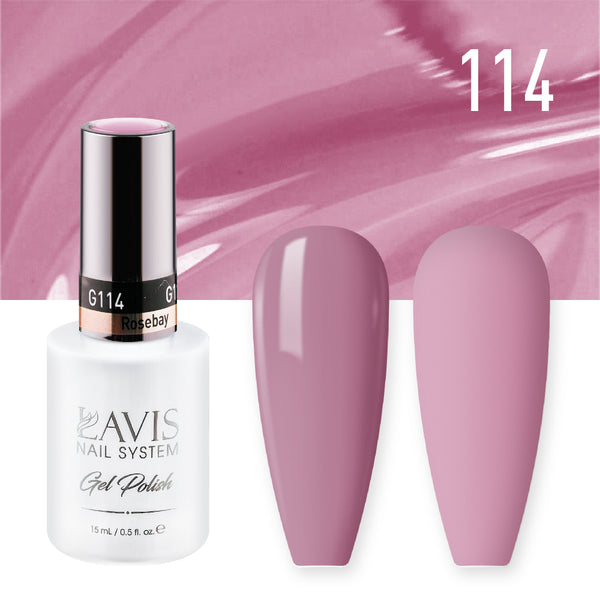 LAVIS Nail Lacquer - 114 Rosebay - 0.5oz by LAVIS NAILS sold by DTK Nail Supply