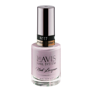 LAVIS Nail Lacquer - 117 Silver Service - 0.5oz by LAVIS NAILS sold by DTK Nail Supply
