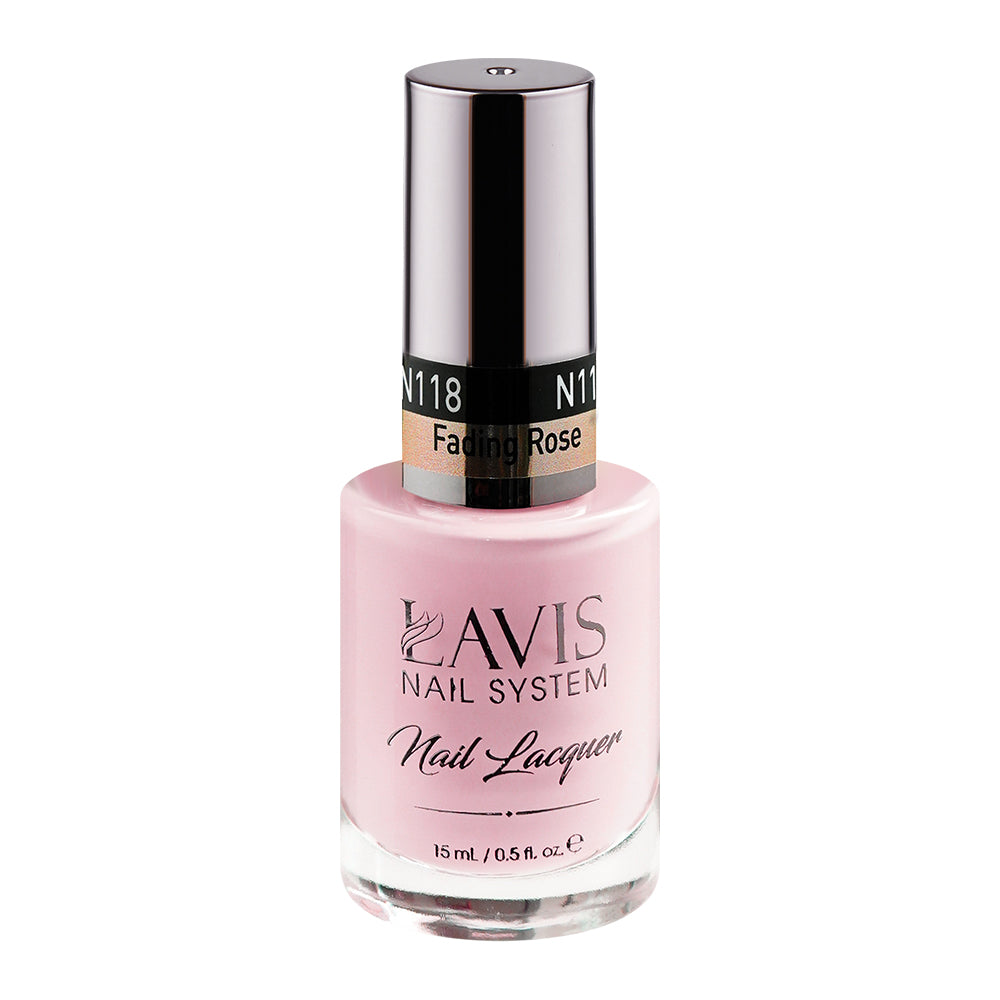 LAVIS Nail Lacquer - 118 Fading Rose - 0.5oz by LAVIS NAILS sold by DTK Nail Supply