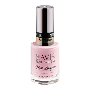 LAVIS Nail Lacquer - 118 Fading Rose - 0.5oz by LAVIS NAILS sold by DTK Nail Supply