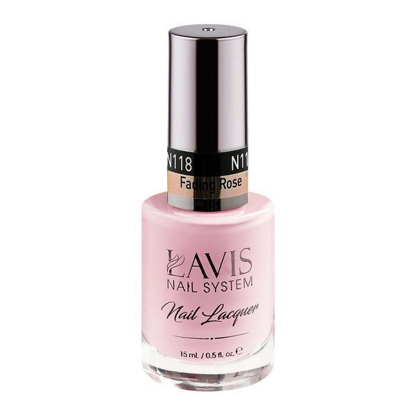 LAVIS Nail Lacquer - 118 Fading Rose - 0.5oz by LAVIS NAILS sold by DTK Nail Supply