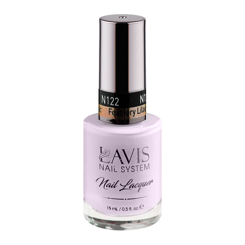 LAVIS Nail Lacquer - 122 Feathery Lilac - 0.5oz by LAVIS NAILS sold by DTK Nail Supply