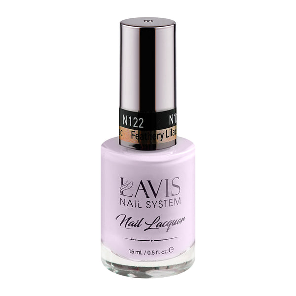 LAVIS Nail Lacquer - 122 Feathery Lilac - 0.5oz by LAVIS NAILS sold by DTK Nail Supply