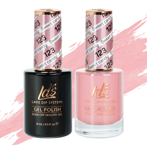 LDS Gel Nail Polish Duo - 123 Sweet Candy by LDS sold by DTK Nail Supply
