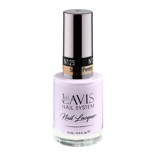 LAVIS Nail Lacquer - 125 Silver Peony - 0.5oz by LAVIS NAILS sold by DTK Nail Supply