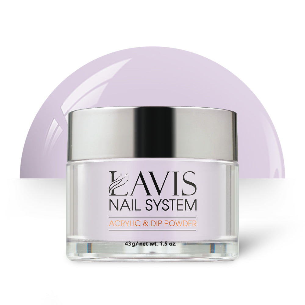 Lavis Acrylic Powder - 125 Silver Peony - Violet Colors by LAVIS NAILS sold by DTK Nail Supply