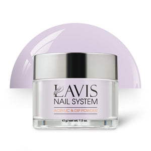 Lavis Acrylic Powder - 125 Silver Peony - Violet Colors by LAVIS NAILS sold by DTK Nail Supply