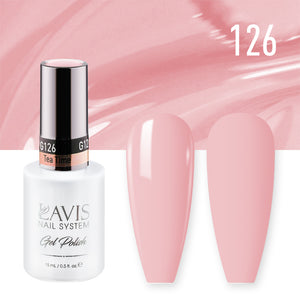 Lavis Gel Nail Polish Duo - 126 Nude Colors - Tea Time by LAVIS NAILS sold by DTK Nail Supply