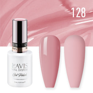 LAVIS Nail Lacquer - 128 Rose Embroidery - 0.5oz by LAVIS NAILS sold by DTK Nail Supply