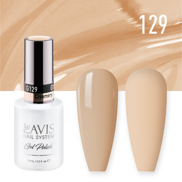 LAVIS Nail Lacquer - 129 Creamery - 0.5oz by LAVIS NAILS sold by DTK Nail Supply