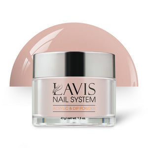 Lavis Acrylic Powder - 131 Pinky Beige - Nude Colors by LAVIS NAILS sold by DTK Nail Supply