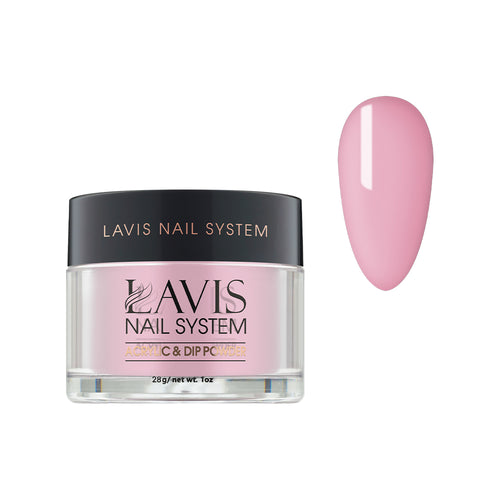 Lavis Acrylic Powder - 136 Delightful - Pink Colors by LAVIS NAILS sold by DTK Nail Supply