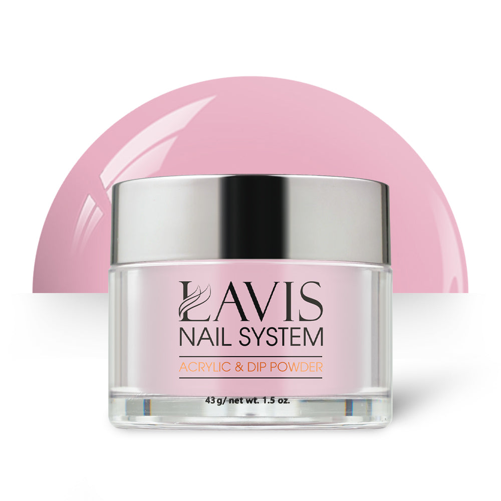 Lavis Acrylic Powder - 136 Delightful - Pink Colors by LAVIS NAILS sold by DTK Nail Supply