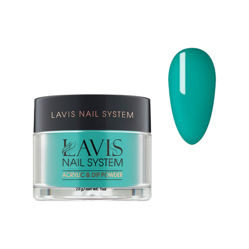 Lavis Acrylic Powder - 139 Aloha - Teal Colors by LAVIS NAILS sold by DTK Nail Supply
