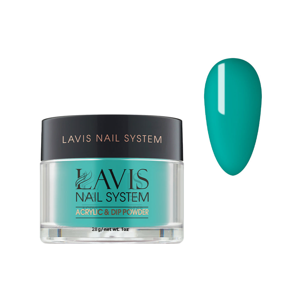 Lavis Acrylic Powder - 139 Aloha - Teal Colors by LAVIS NAILS sold by DTK Nail Supply