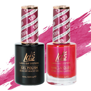 LDS Gel Nail Polish Duo - 139 Pink Colors - Make Them Stop And Stare by LDS sold by DTK Nail Supply