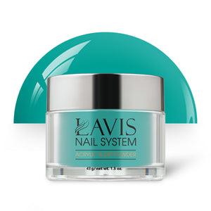 Lavis Acrylic Powder - 139 Aloha - Teal Colors by LAVIS NAILS sold by DTK Nail Supply