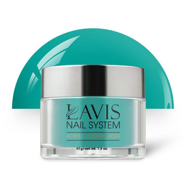 Lavis Acrylic Powder - 139 Aloha - Teal Colors by LAVIS NAILS sold by DTK Nail Supply