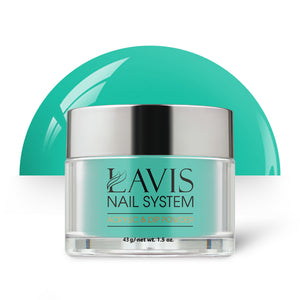 Lavis Acrylic Powder - 140 Retro Mint - Teal Colors by LAVIS NAILS sold by DTK Nail Supply