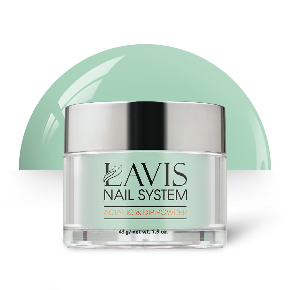 Lavis Acrylic Powder - 147 Breezeway - Green Colors by LAVIS NAILS sold by DTK Nail Supply