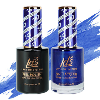  LDS Gel Nail Polish Duo - 147 Blue Colors - Cobalt Blue by LDS sold by DTK Nail Supply