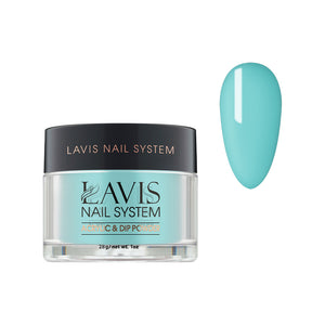 Lavis Acrylic Powder - 150 Raindrop - Teal Colors by LAVIS NAILS sold by DTK Nail Supply