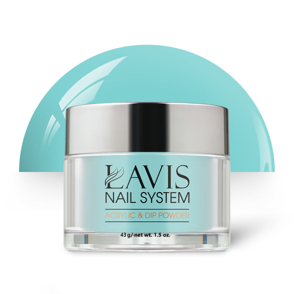 Lavis Acrylic Powder - 150 Raindrop - Teal Colors by LAVIS NAILS sold by DTK Nail Supply