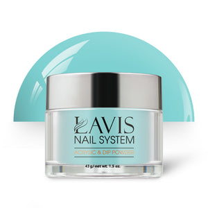 Lavis Acrylic Powder - 150 Raindrop - Teal Colors by LAVIS NAILS sold by DTK Nail Supply