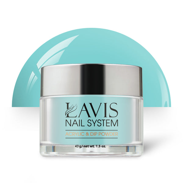 Lavis Acrylic Powder - 150 Raindrop - Teal Colors by LAVIS NAILS sold by DTK Nail Supply