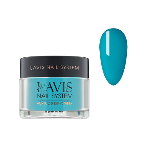 Lavis Acrylic Powder - 151 Explorer Blue - Teal Colors by LAVIS NAILS sold by DTK Nail Supply