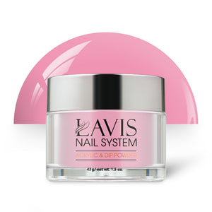 Lavis Acrylic Powder - 154 Partytime - Rose Colors by LAVIS NAILS sold by DTK Nail Supply