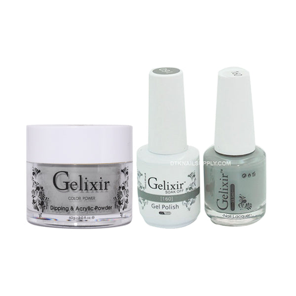 Gelixir 3 in 1 - 160 - Acrylic & Dip Powder, Gel & Lacquer by Gelixir sold by DTK Nail Supply