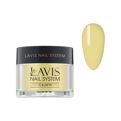 Lavis Acrylic Powder - 161 Daisy - Yellow Colors by LAVIS NAILS sold by DTK Nail Supply