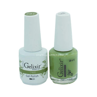  Gelixir Gel Nail Polish Duo - 162 Green Colors by Gelixir sold by DTK Nail Supply