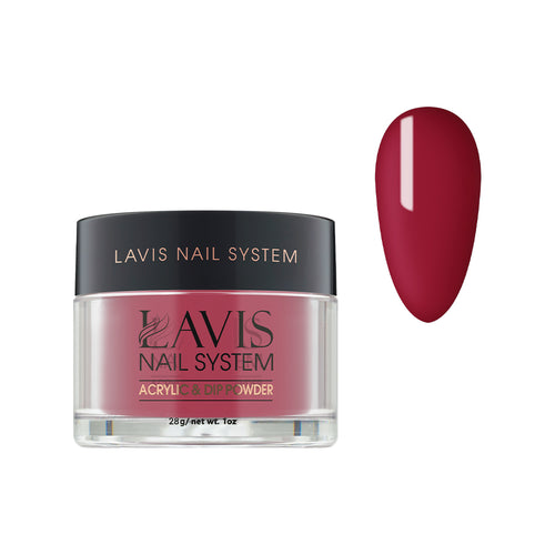 Lavis Acrylic Powder - 163 Fine Wine - Crimson Colors by LAVIS NAILS sold by DTK Nail Supply