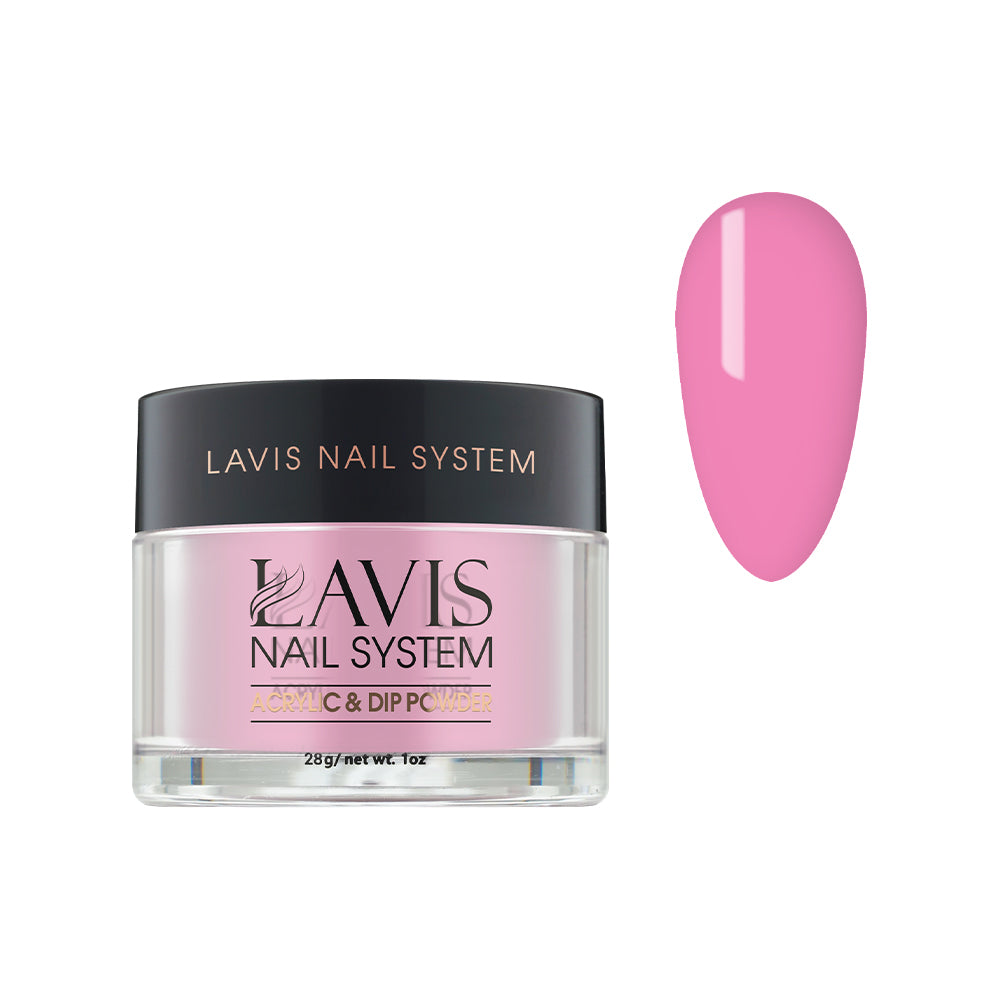 Lavis Acrylic Powder - 166 Haute Pink - Pink Colors by LAVIS NAILS sold by DTK Nail Supply