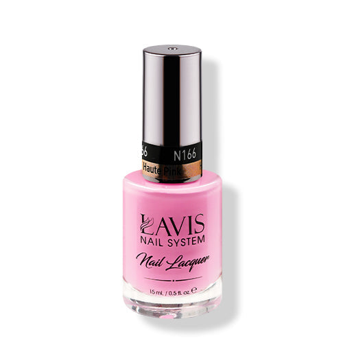 LAVIS Nail Lacquer - 166 Haute Pink - 0.5oz by LAVIS NAILS sold by DTK Nail Supply