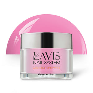 Lavis Acrylic Powder - 166 Haute Pink - Pink Colors by LAVIS NAILS sold by DTK Nail Supply