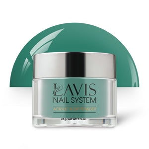 Lavis Acrylic Powder - 167 Peacock - Green Colors by LAVIS NAILS sold by DTK Nail Supply