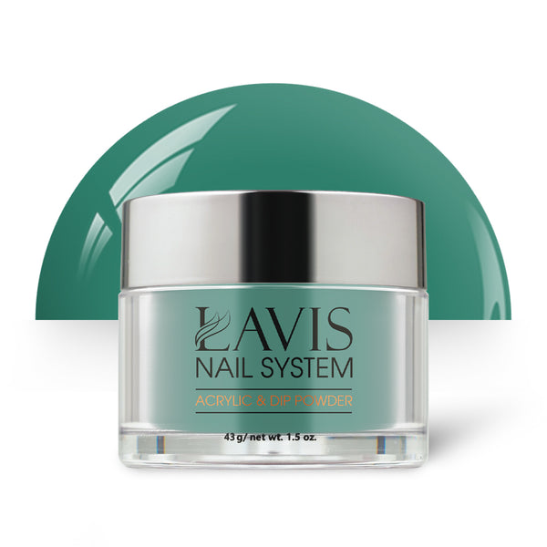 Lavis Acrylic Powder - 167 Peacock - Green Colors by LAVIS NAILS sold by DTK Nail Supply