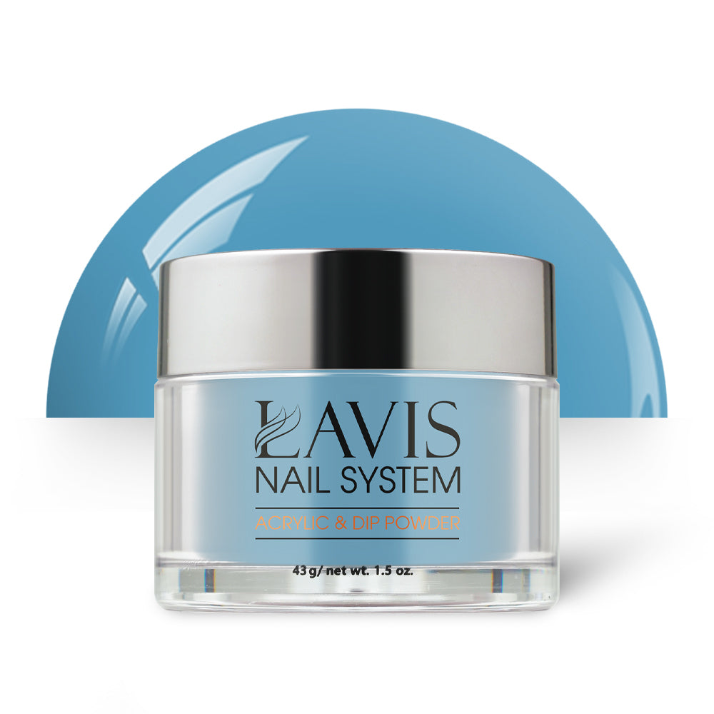 Lavis Acrylic Powder - 168 Major Blue - Blue Colors by LAVIS NAILS sold by DTK Nail Supply