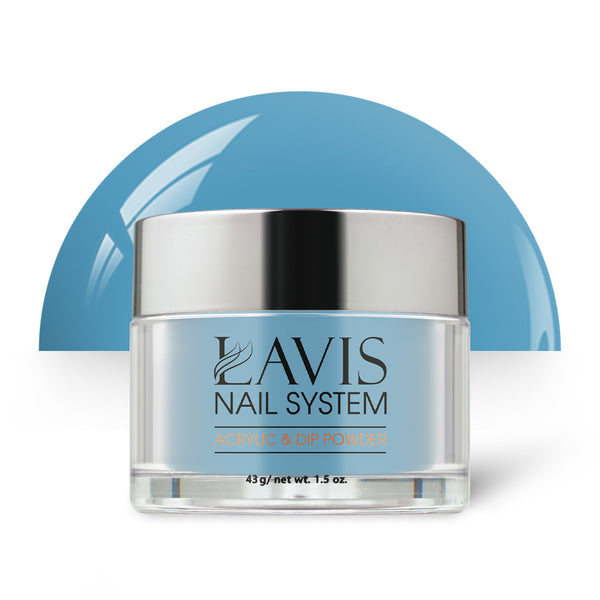 Lavis Acrylic Powder - 168 Major Blue - Blue Colors by LAVIS NAILS sold by DTK Nail Supply