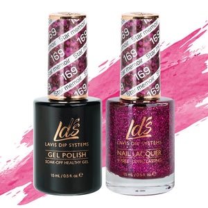 LDS Gel Nail Polish Duo - 169 Glitter Colors - Star Memoir by LDS sold by DTK Nail Supply