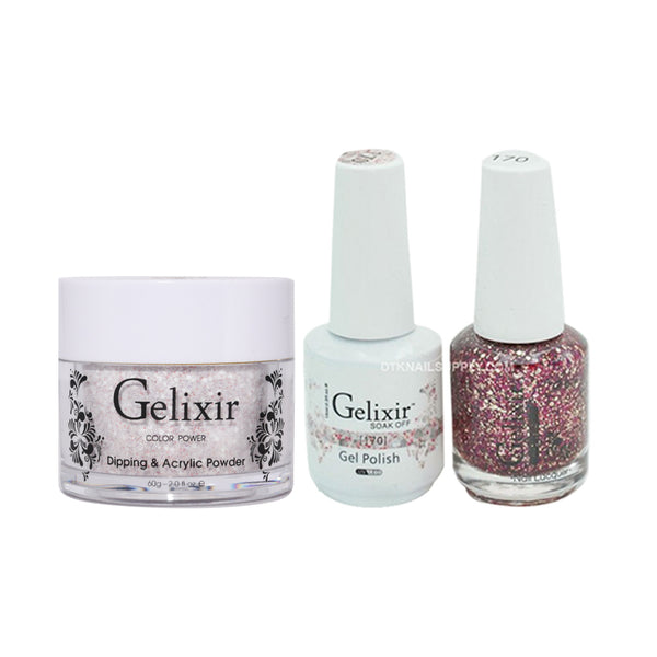 Gelixir 3 in 1 - 170 - Acrylic & Dip Powder, Gel & Lacquer by Gelixir sold by DTK Nail Supply