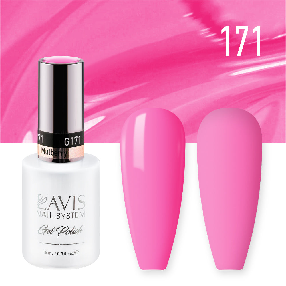 LAVIS Nail Lacquer - 171 Mulberry - 0.5oz by LAVIS NAILS sold by DTK Nail Supply